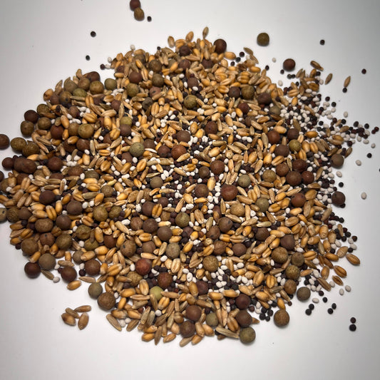 Tine + Timber (Wheat, Oats, Austrian Winter Peas, Rye, Crimson Red Clover, Forage Rape)